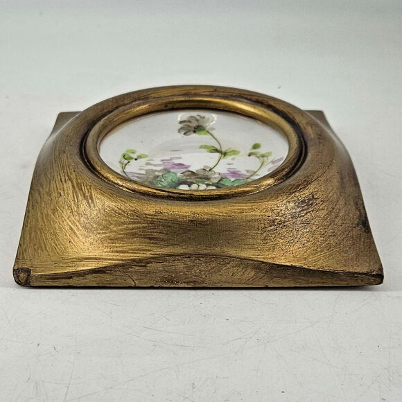 Rare Vintage Weisley Co. Hand Painted Signed by Artist Josef Henke Plate Framed - Picture 2 of 4